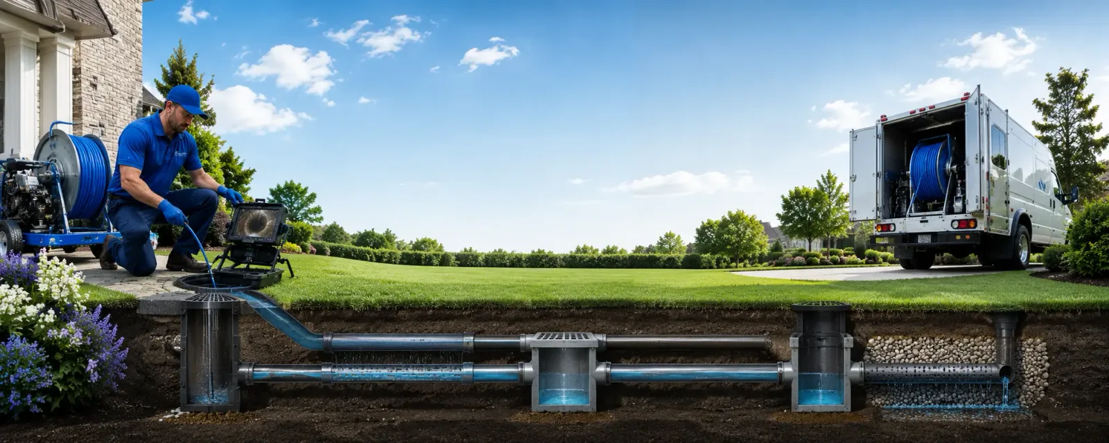 Outdoor drain cleaning information for Marion, ND